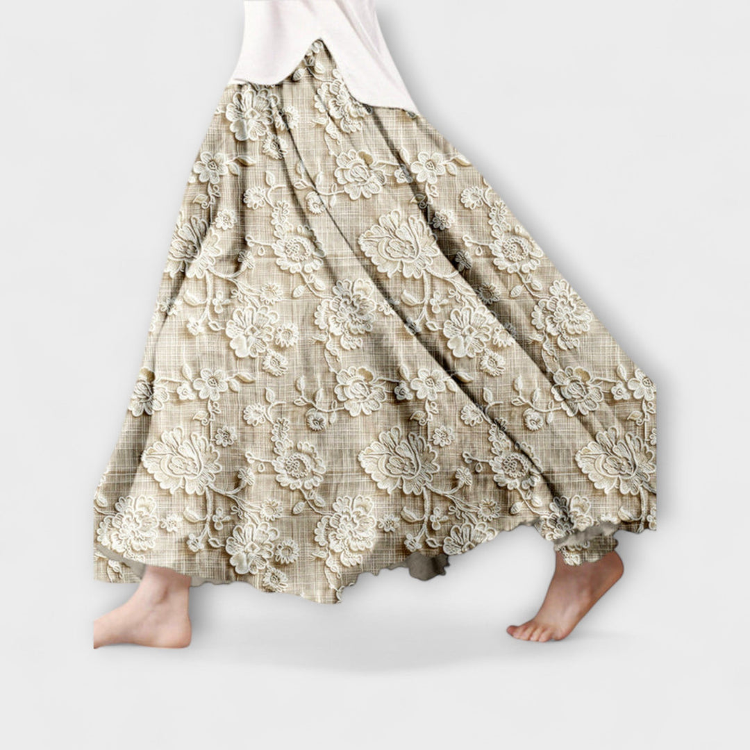 Ava - Jupe avec motif en dentelle florale