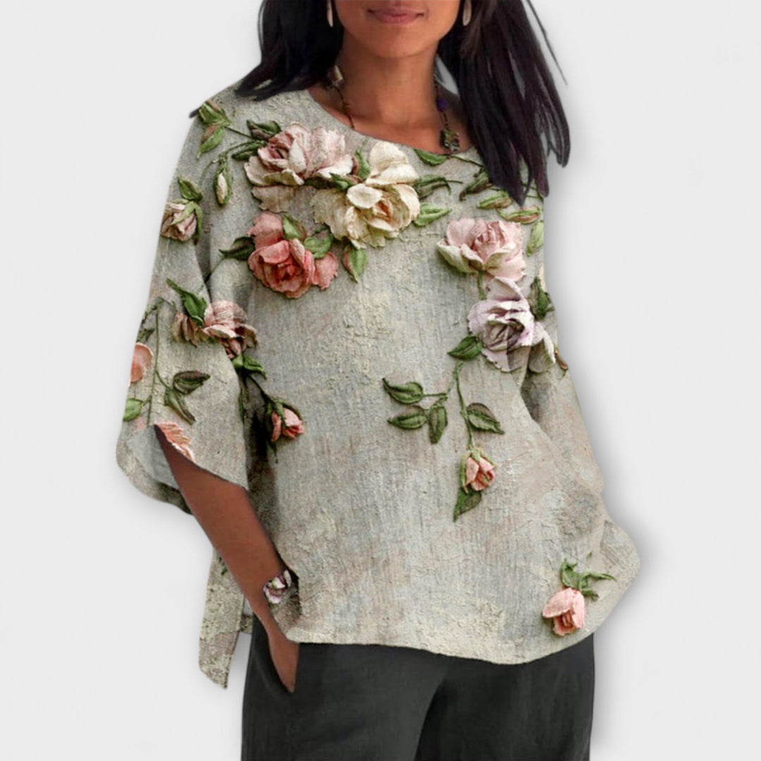 Amelia - Haut avec Imprimé Floral