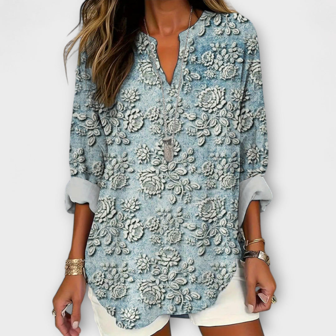 Charlotte – Blouse à Imprimé Floral