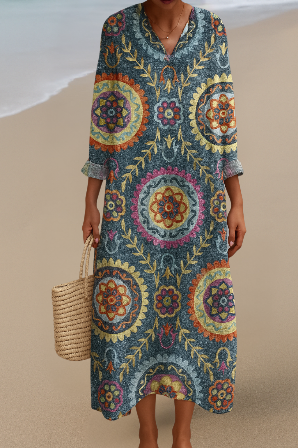 Sofie| Robe Maxi Mandala – Rayon de Joie en Élégance Boho