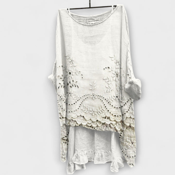 Ella - Blouse avec ourlet à double couche