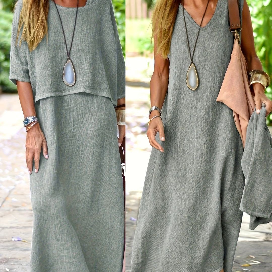 Arline - Robe Deux Pièces en Lin