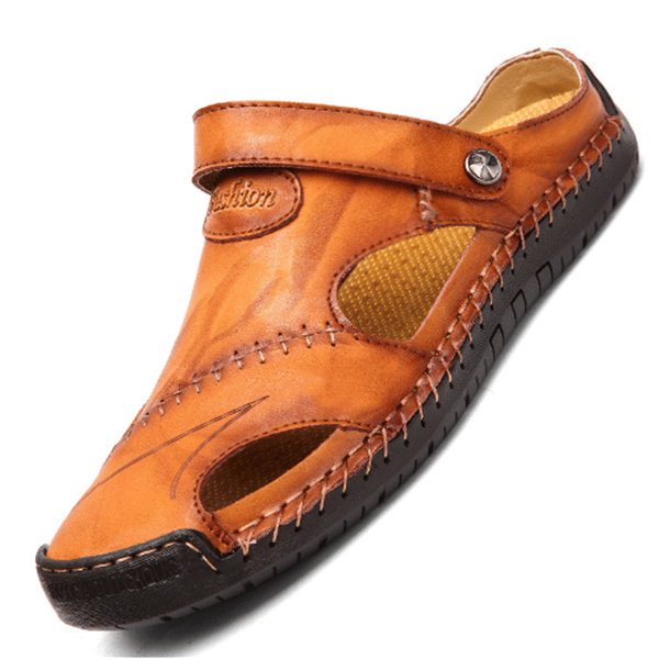 Byron | Sandales en cuir orthopédique pour hommes