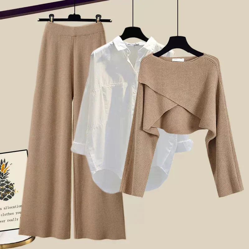 Tina | Ensemble en Tissu Doux à Trois Pièces avec Manches Longues