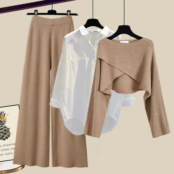 Tina | Ensemble en Tissu Doux à Trois Pièces avec Manches Longues