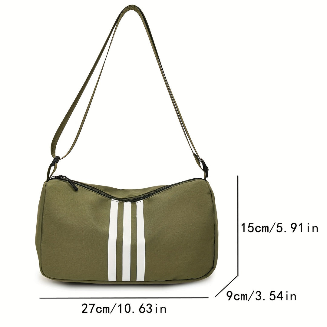 Sac à Bandoulière Casual à Rayures pour Femme