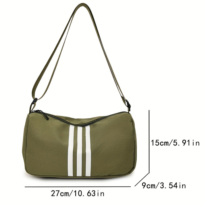 Sac à Bandoulière Casual à Rayures pour Femme