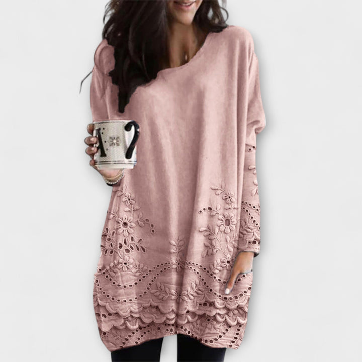 Riley – Pull Imprimé avec Broderie