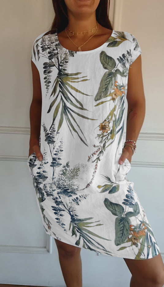 Annelinn - Robe Confortable à Col Rond