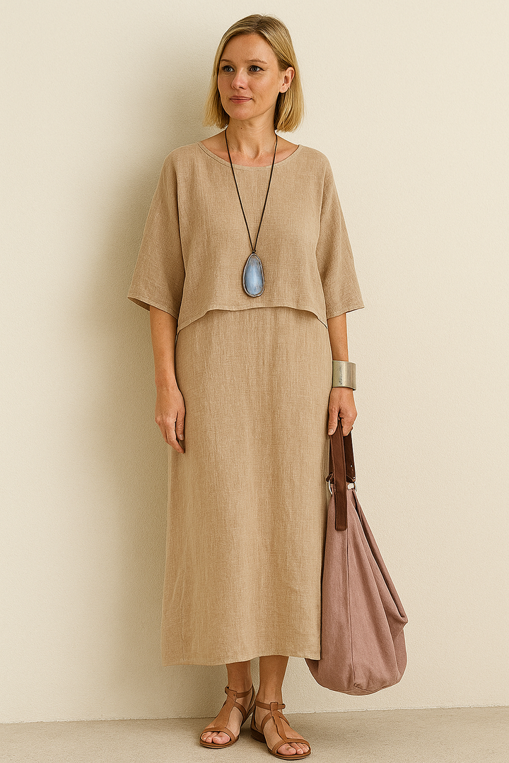Arline - Robe Deux Pièces en Lin