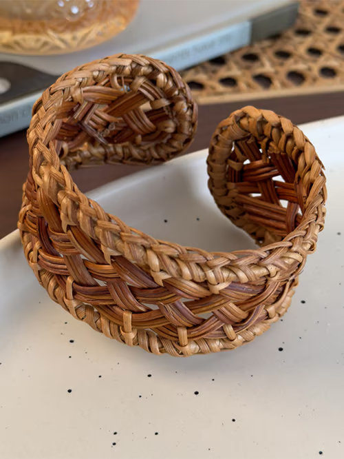 Bracelet en Raphia Tressé