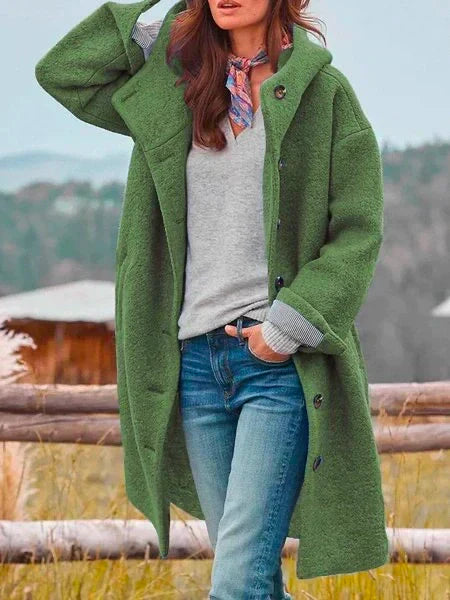 Audrey - Veste d'extérieur à boutons confortable