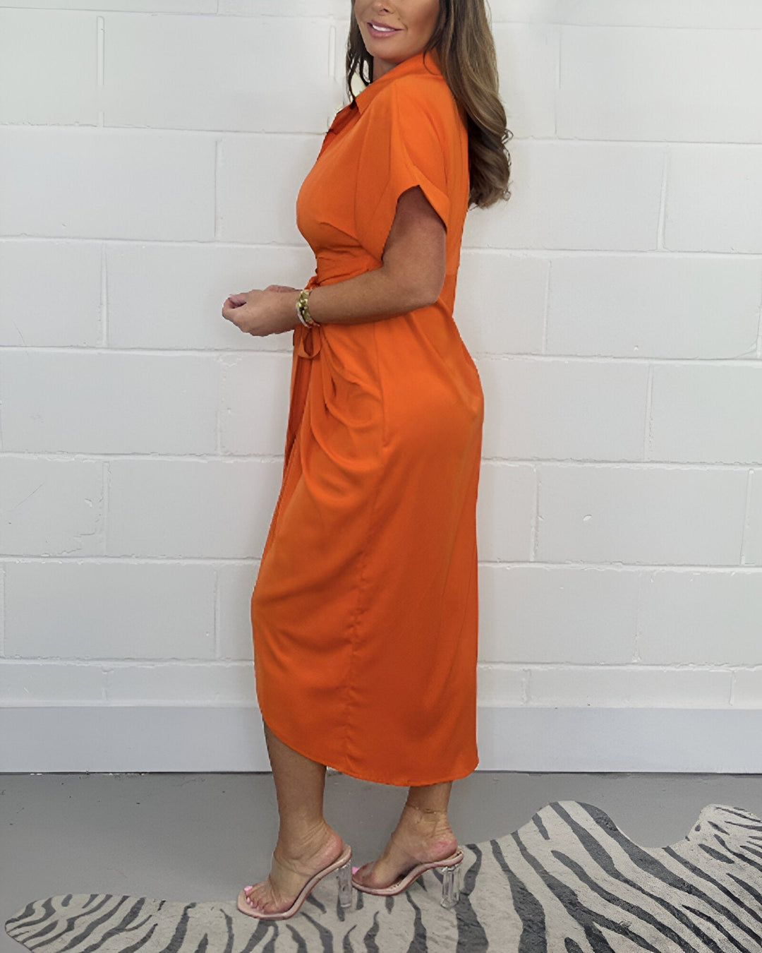 Catherine | Robe élégante plissée