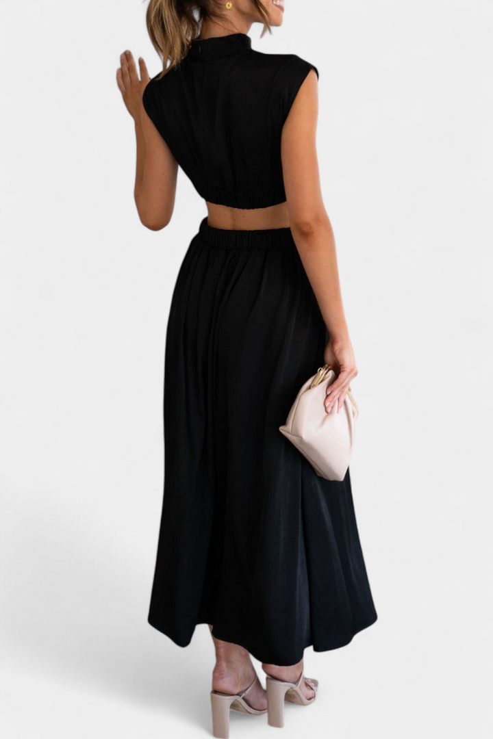 Bérénice | Ensemble robe fendue sur le côté
