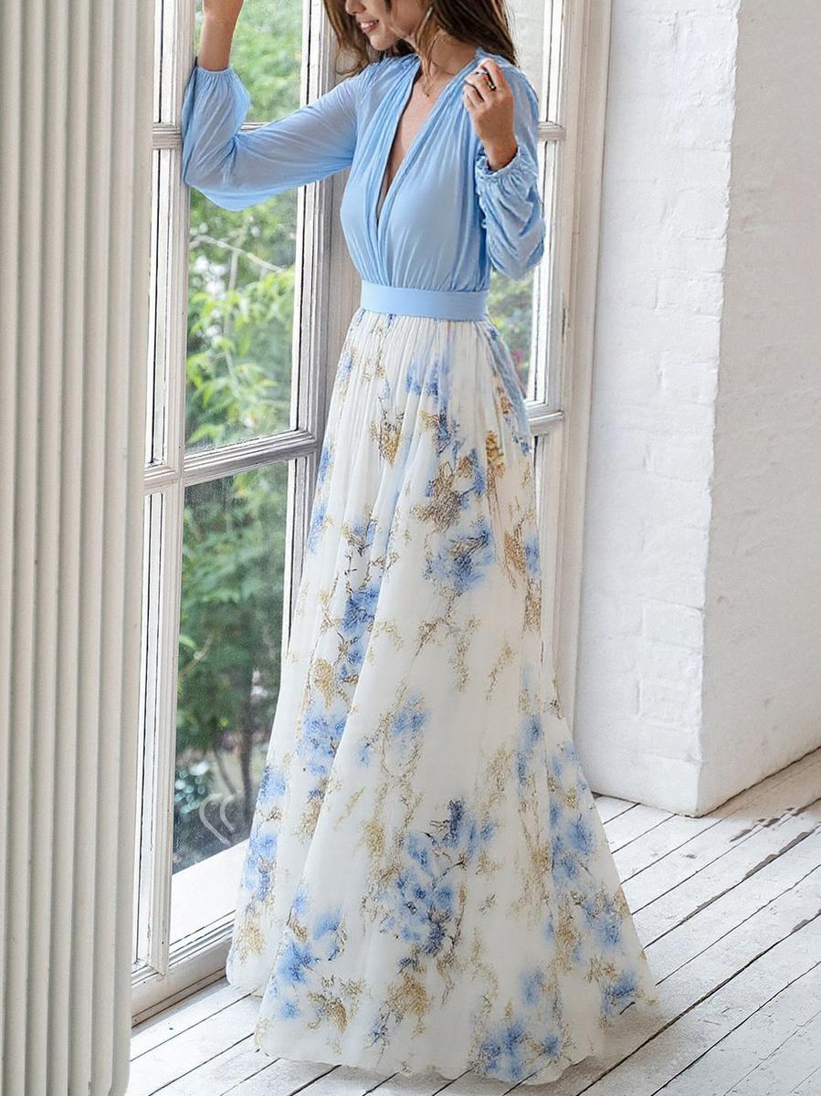 Abigail | Robe Maxi avec Imprimé Floral Éblouissant