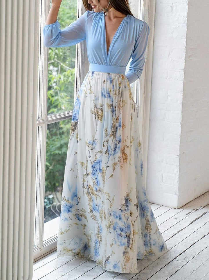 Abigail | Robe Maxi avec Imprimé Floral Éblouissant