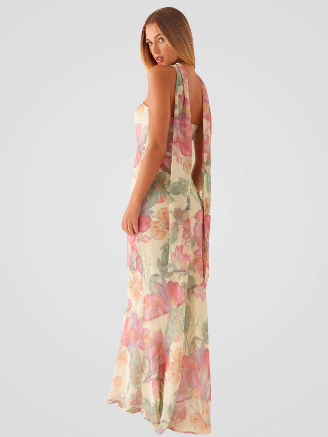 Aperti™ | Robe Bandeau en Chiffon Floral