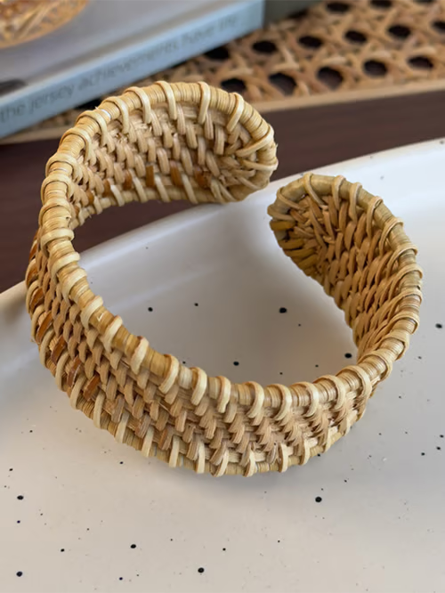 Bracelet en Raphia Tressé