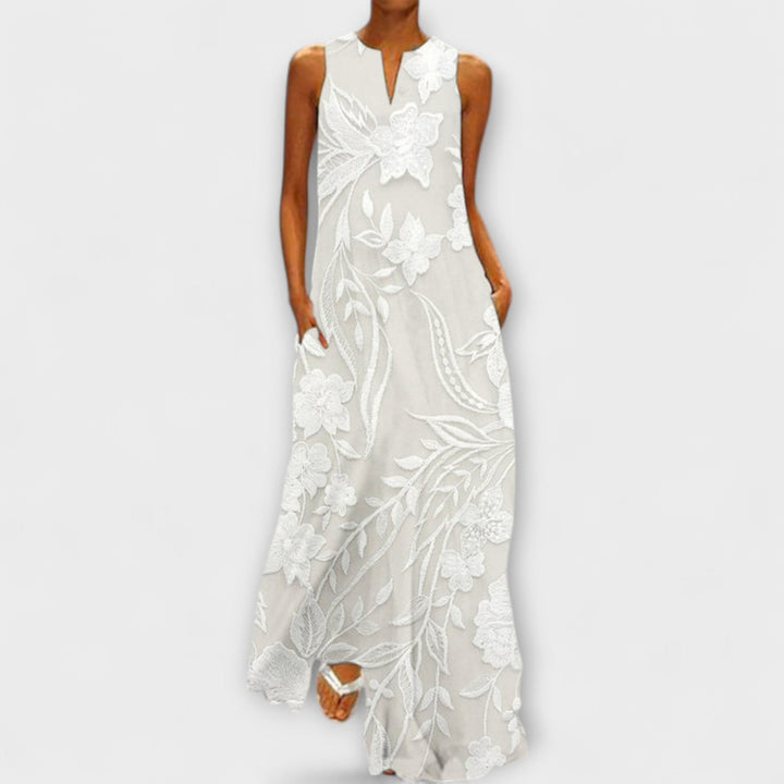 Camila - Robe Maxi Botanique Imprimée