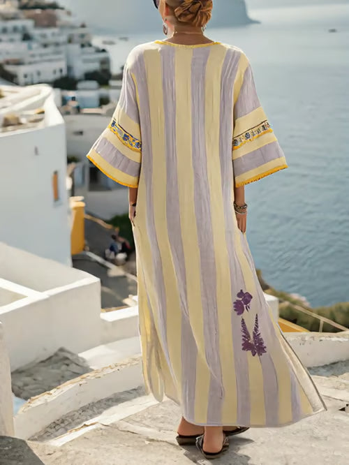Robe en Lin Bohémienne