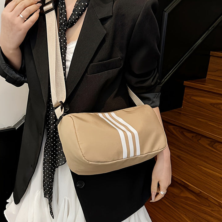 Sac à Bandoulière Casual à Rayures pour Femme