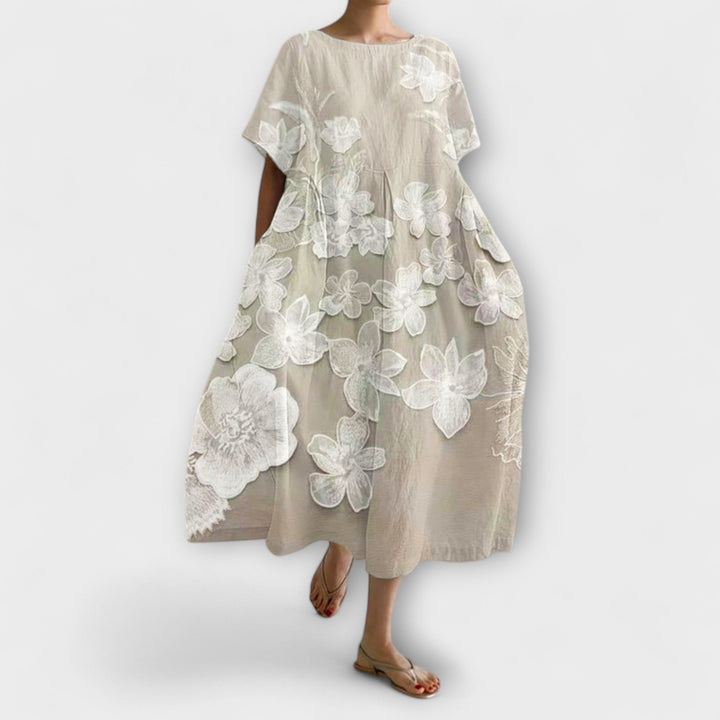 Olivia - Robe Élégante avec Motif Floral