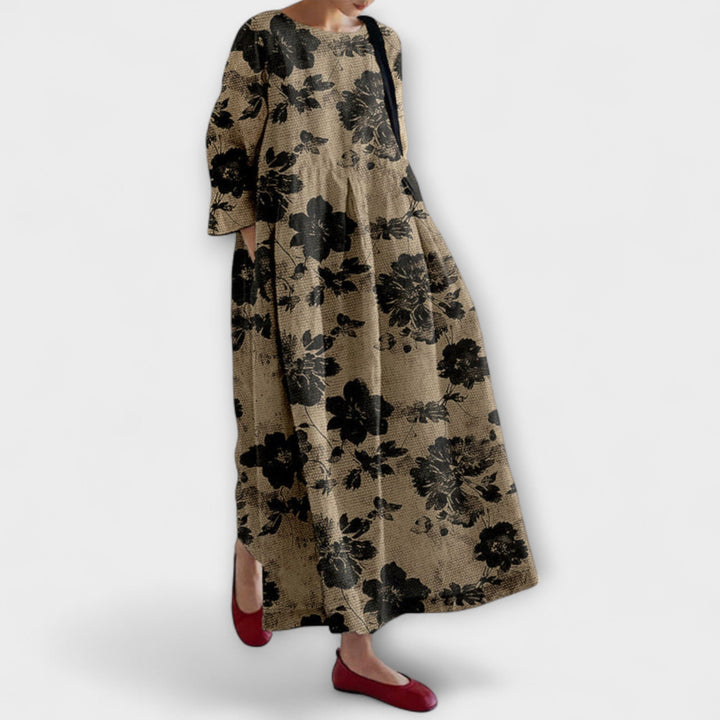 Violet – Robe avec Flair Botanique