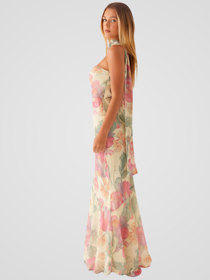 Aperti™ | Robe Bandeau en Chiffon Floral
