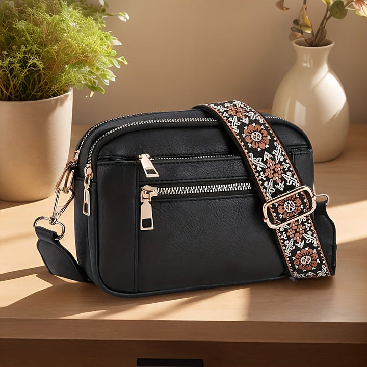Sac à Bandoulière Carré à la Mode pour Femme
