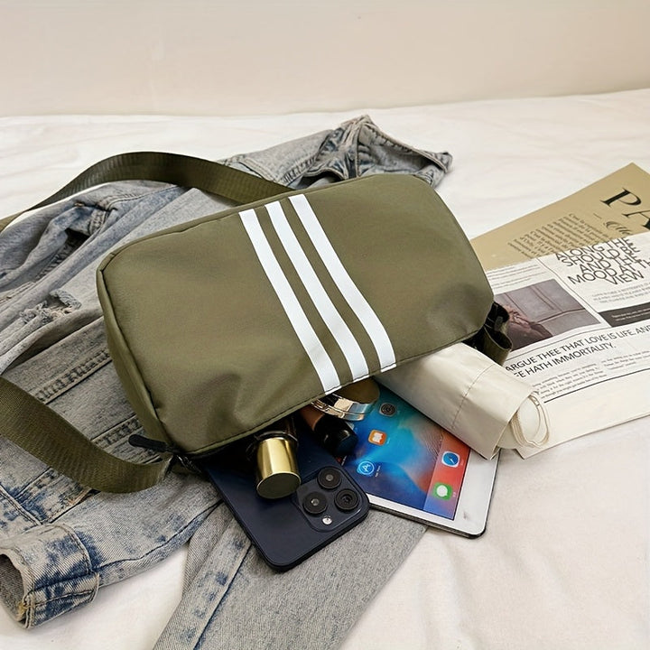 Sac à Bandoulière Casual à Rayures pour Femme