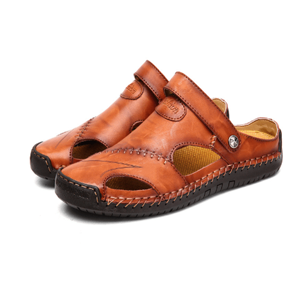 Byron | Sandales en cuir orthopédique pour hommes