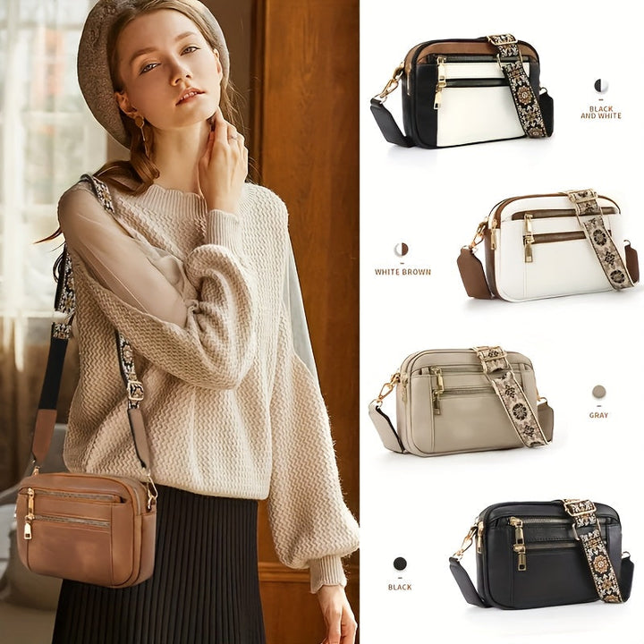 Sac à Bandoulière Carré à la Mode pour Femme