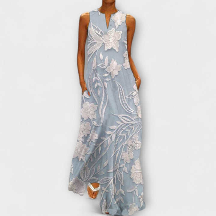 Camila - Robe Maxi Botanique Imprimée