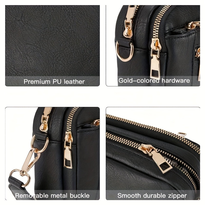Sac à Bandoulière Carré à la Mode pour Femme
