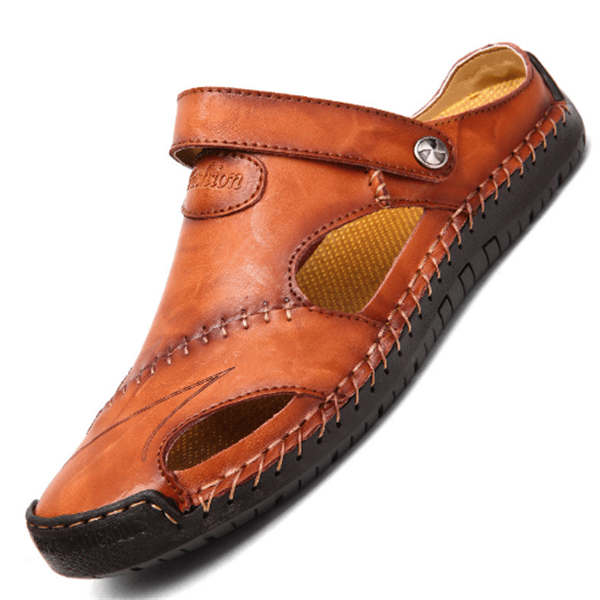 Byron | Sandales en cuir orthopédique pour hommes
