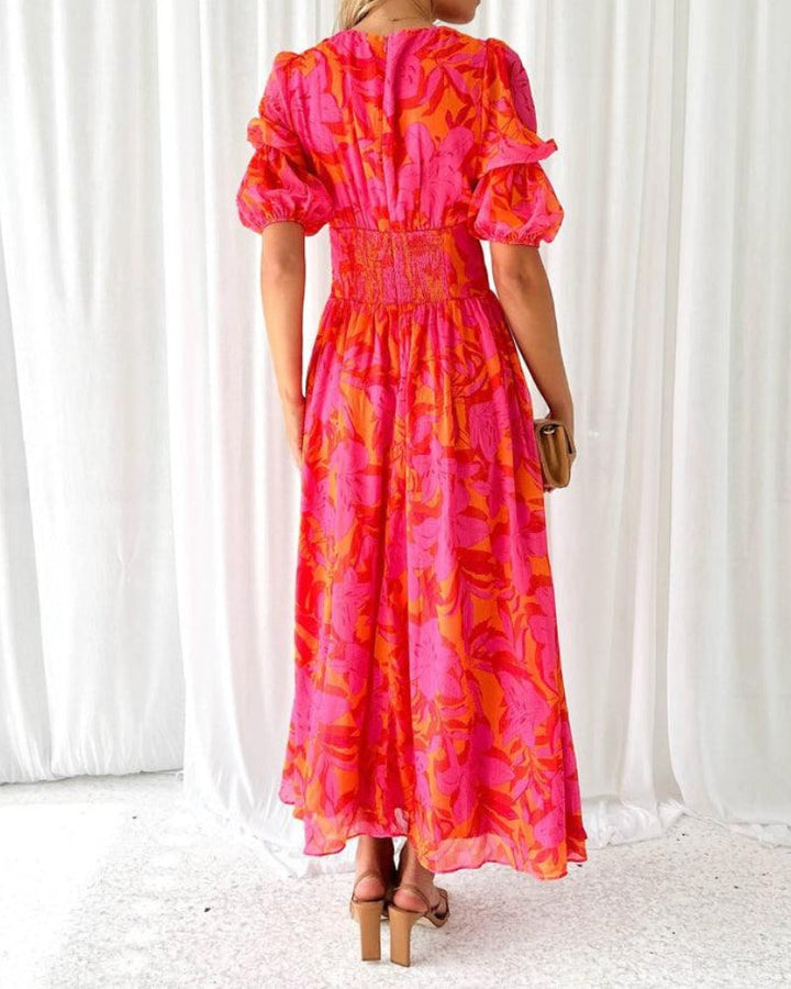 Alva™ | Robe Maxi avec Manches Ballon