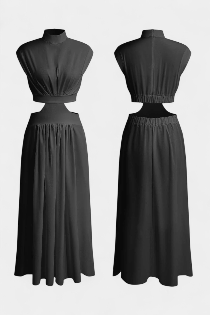 Bérénice | Ensemble robe fendue sur le côté