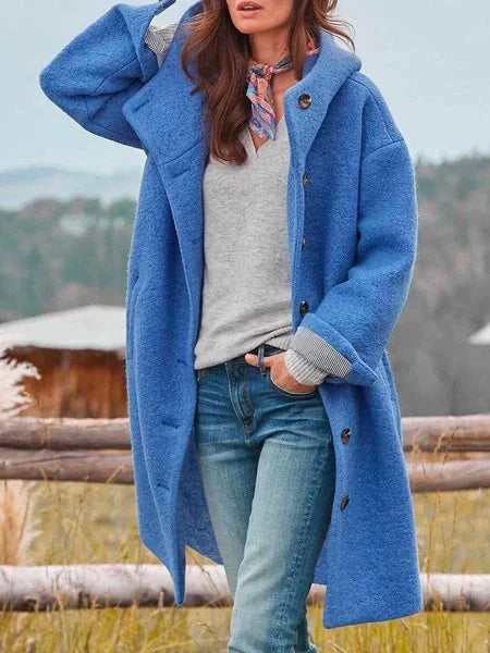 Audrey - Veste d'extérieur à boutons confortable