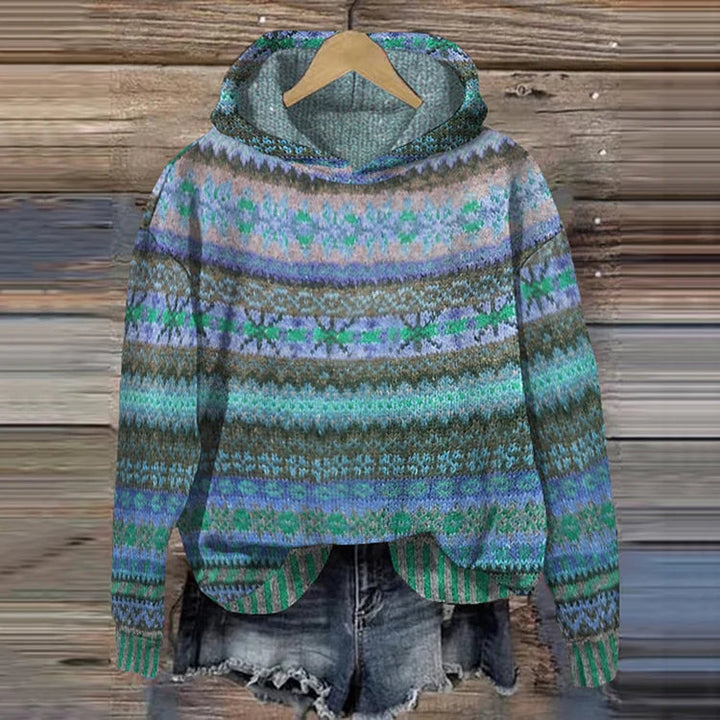 Annika - Sweat à capuche rétro en tissu doux
