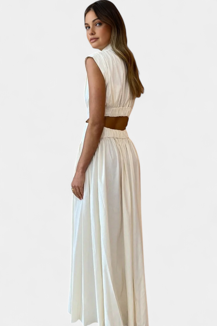 Bérénice | Ensemble robe fendue sur le côté