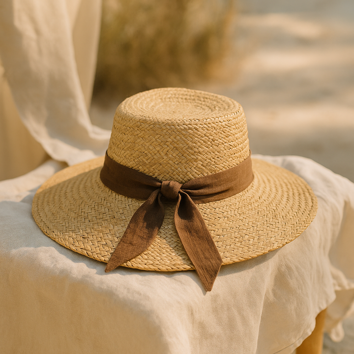 Chapeau d'été élégant - Marron