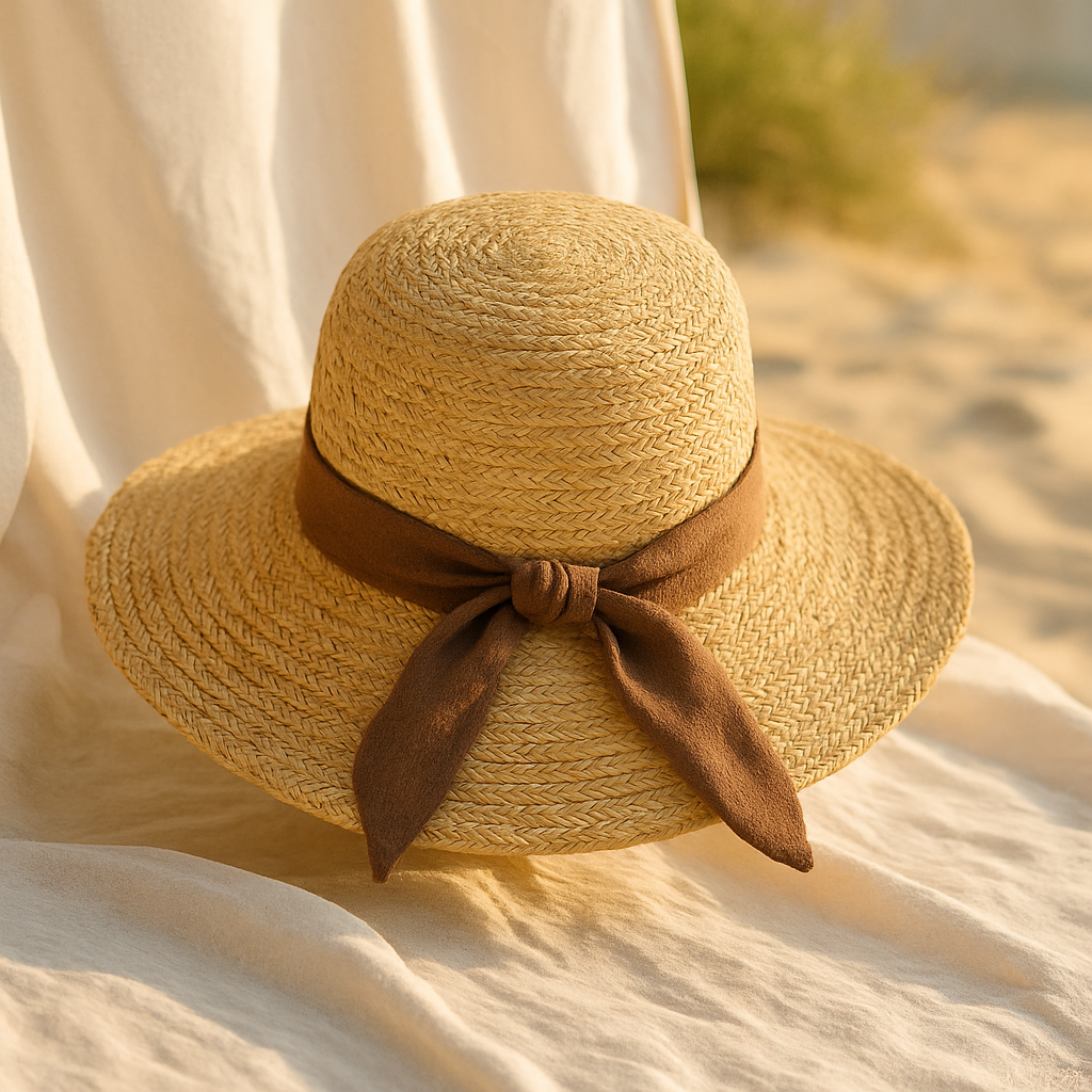 Chapeau d'été élégant - Marron