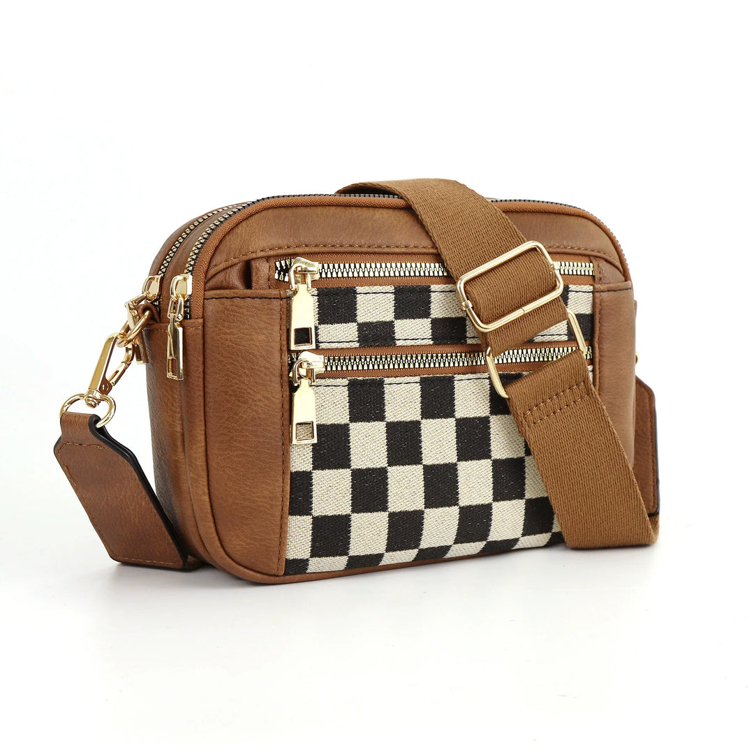 Sac à Bandoulière Carré à la Mode pour Femme
