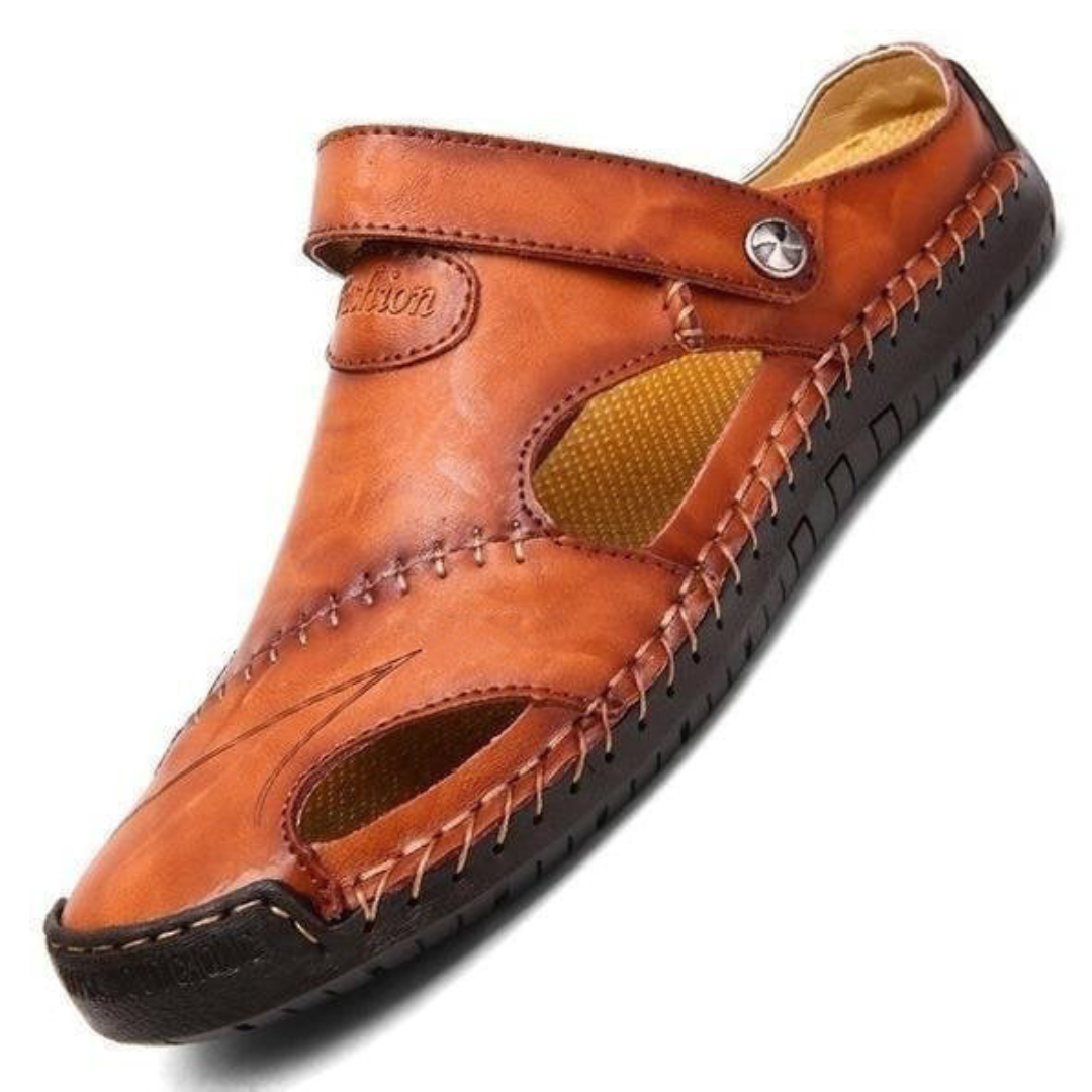 Byron | Sandales en cuir orthopédique pour hommes