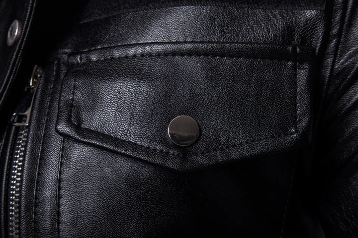 Victor™ | Manteau long noir au style militaire
