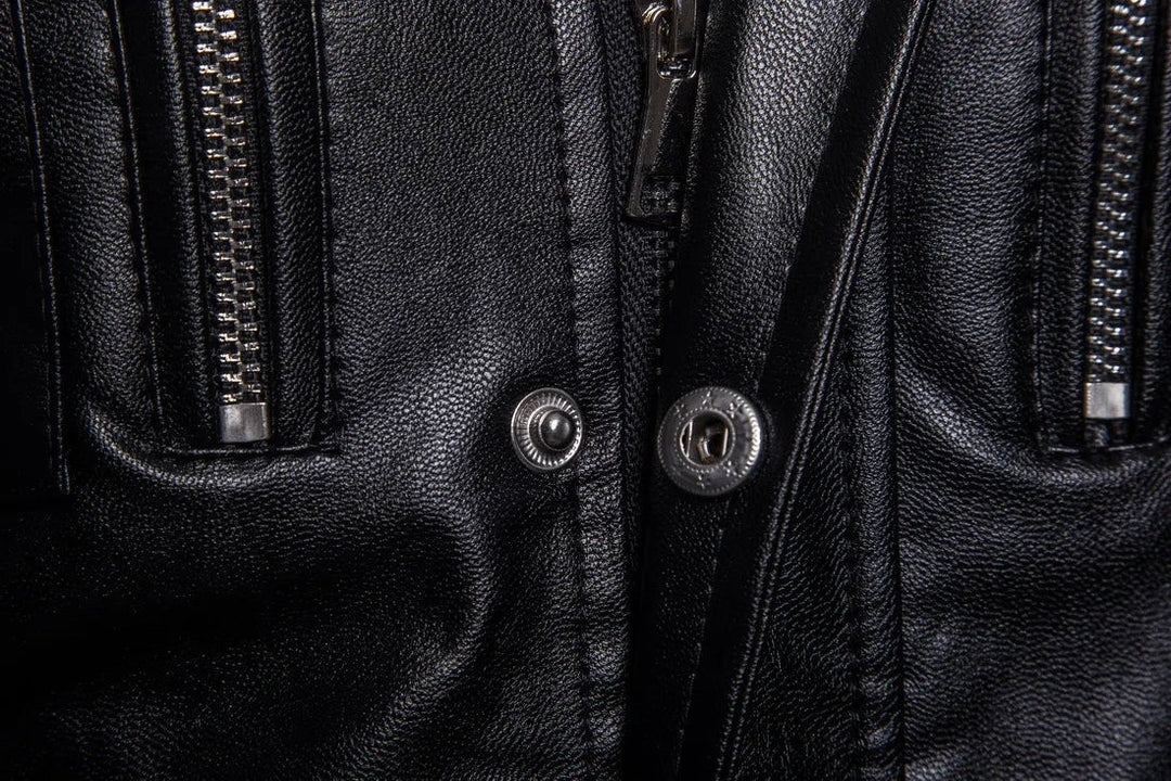 Victor™ | Manteau long noir au style militaire