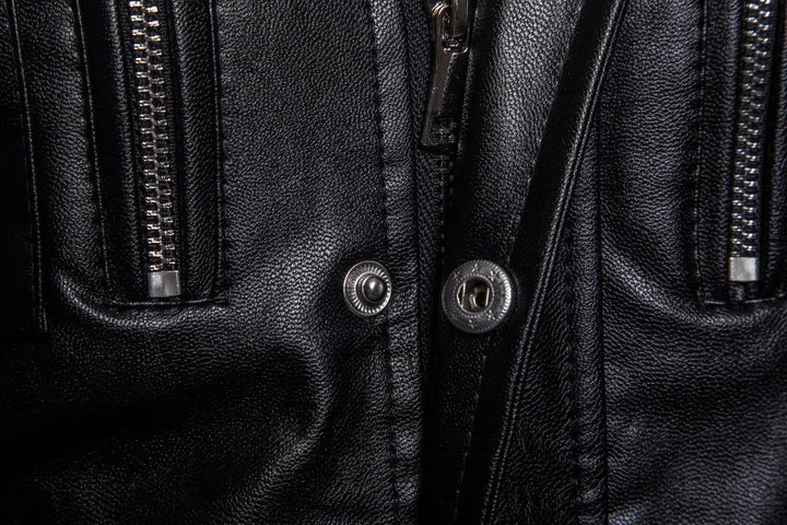 Victor™ | Manteau long noir au style militaire