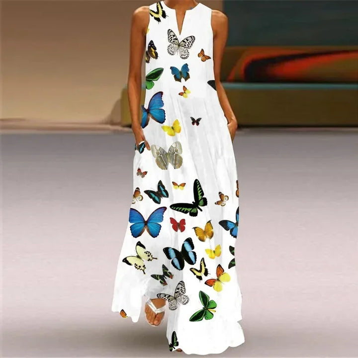 Aurelia | Robe A-Line Papillon en Fleurs