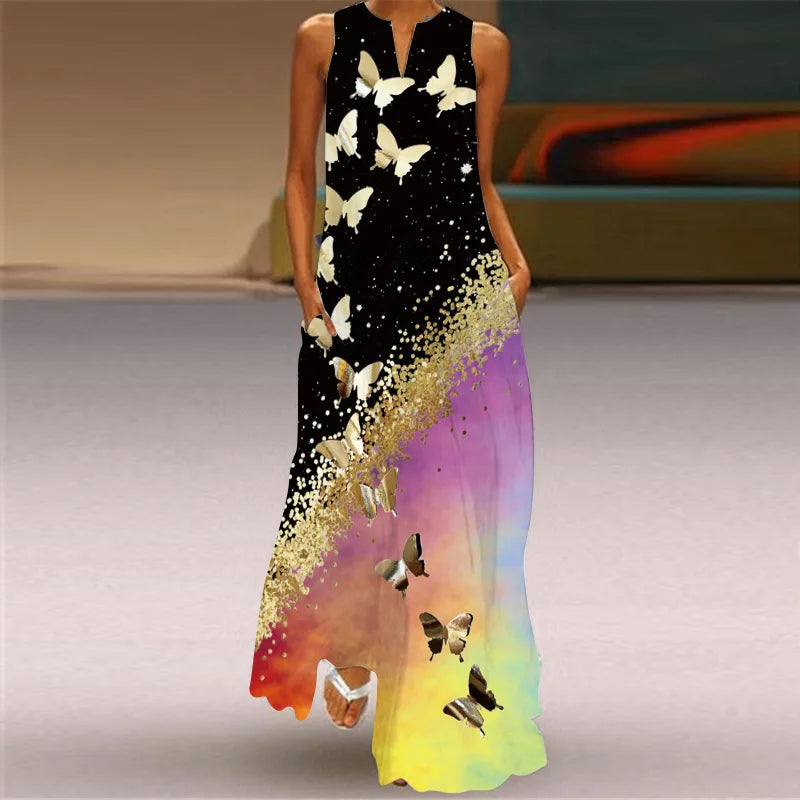 Aurelia | Robe A-Line Papillon en Fleurs