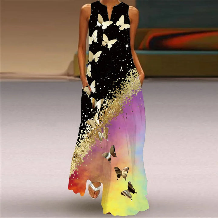 Aurelia | Robe A-Line Papillon en Fleurs